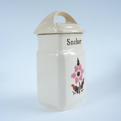 ARABIA（アラビア）スパイスキャニスター Socker（砂糖）ヴィンテージ フィンランド 縁・口元