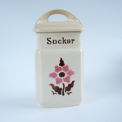 ARABIA（アラビア）スパイスキャニスター Socker（砂糖）ヴィンテージ フィンランド 持ち手・側面