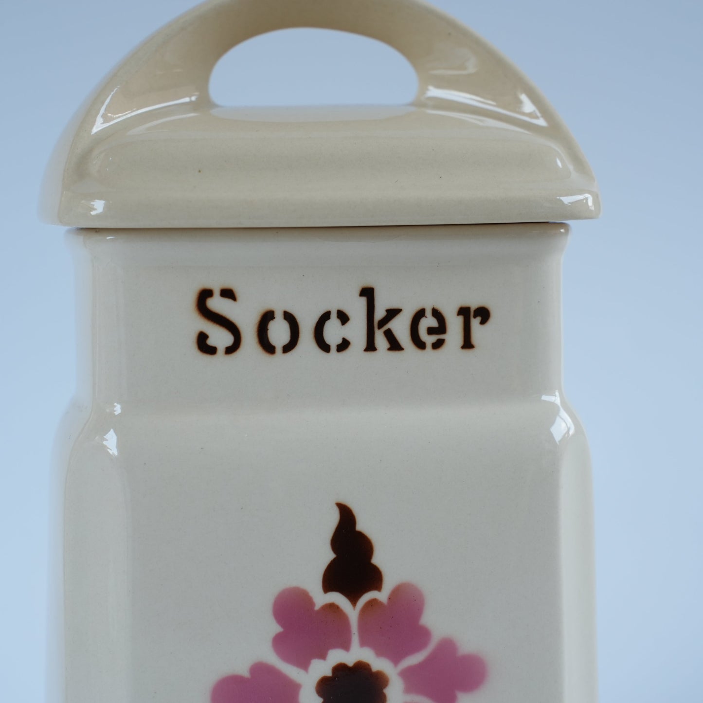 ARABIA（アラビア）スパイスキャニスター Socker（砂糖）ヴィンテージ フィンランド ディスプレイ参考