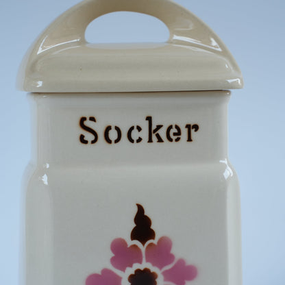 ARABIA（アラビア）スパイスキャニスター Socker（砂糖）ヴィンテージ フィンランド ディスプレイ参考