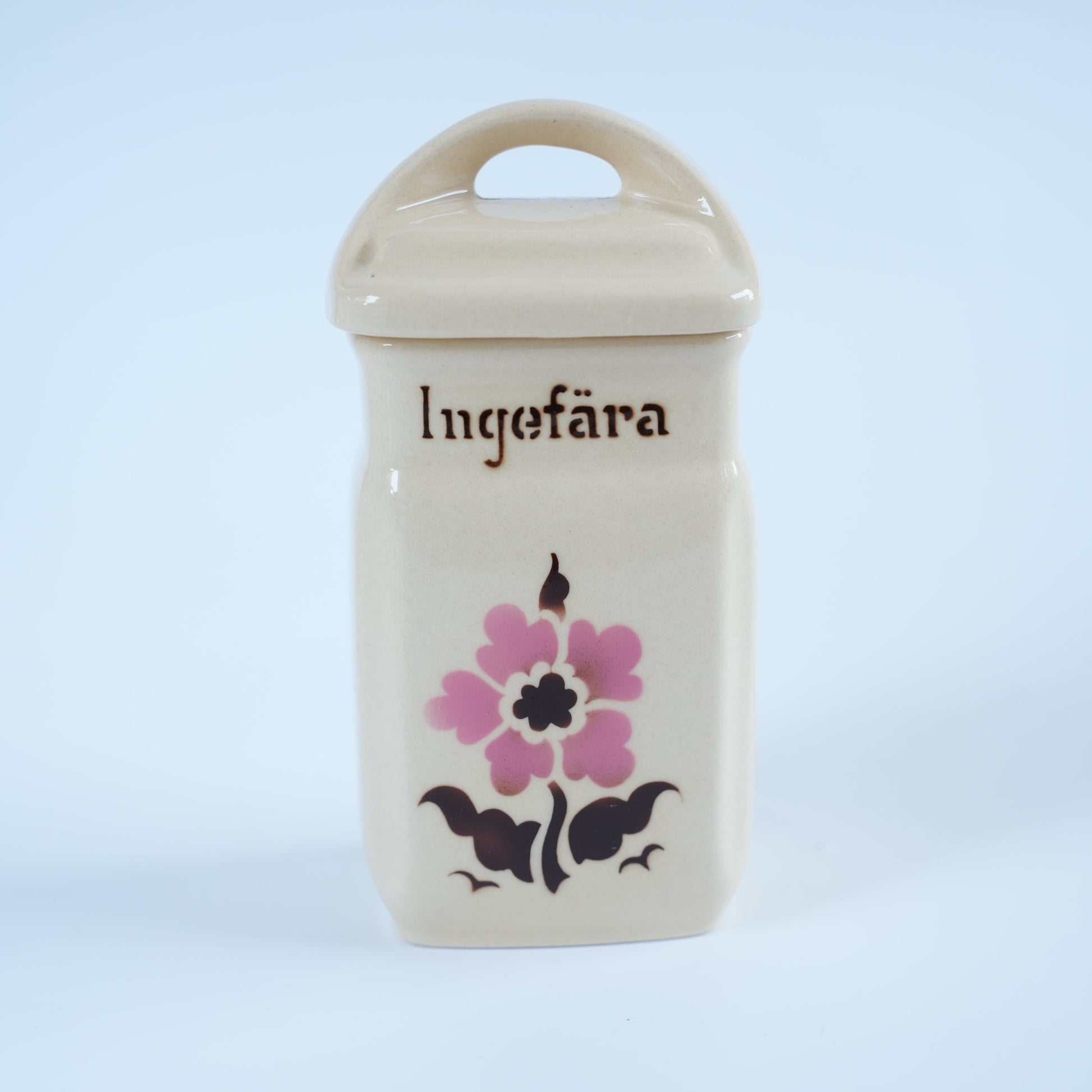 ARABIA（アラビア）スパイスジャー Ingefära（しょうが（ジンジャー））ヴィンテージ フィンランド 持ち手・側面