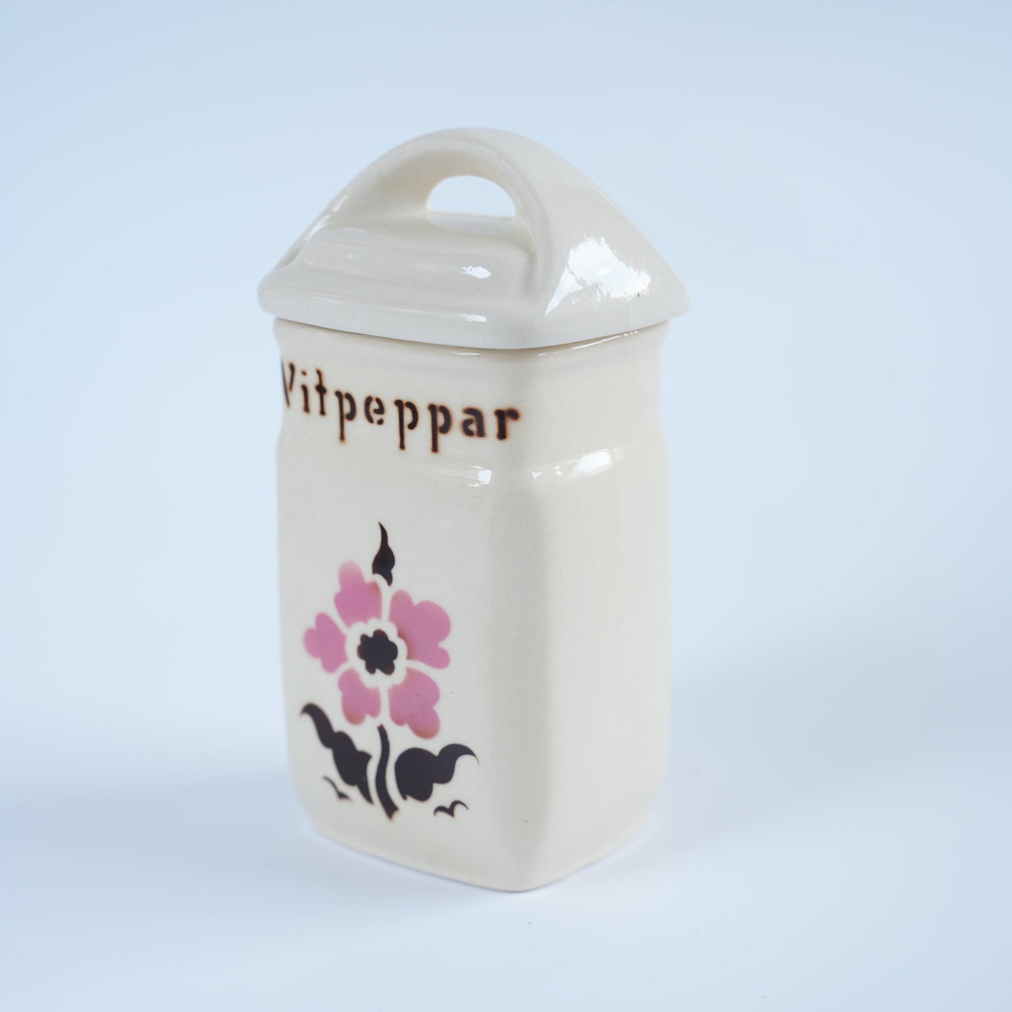 ARABIA（アラビア）スパイスジャー Vitpeppar（白こしょう）ヴィンテージ フィンランド 別角度