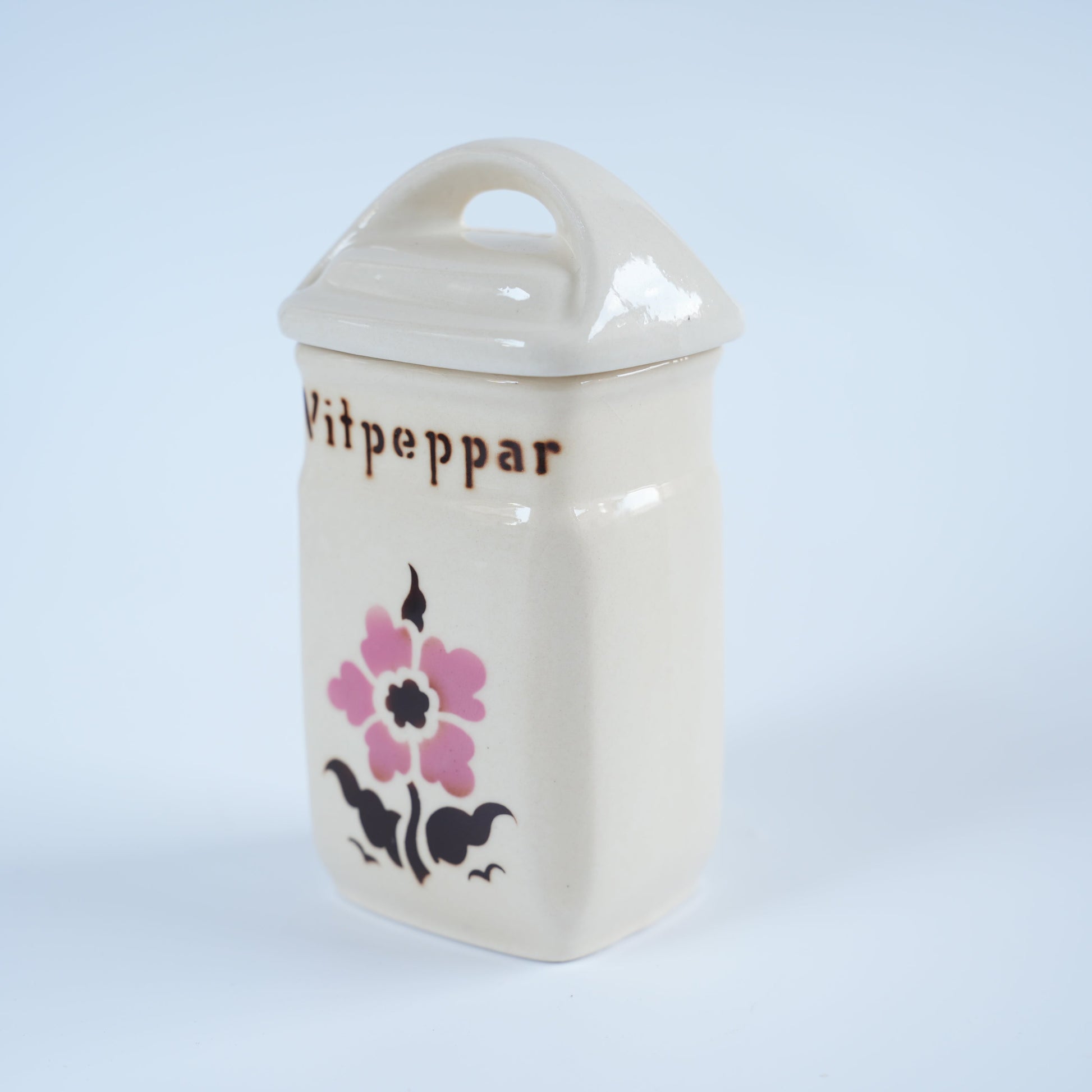 ARABIA（アラビア）スパイスジャー Vitpeppar（白こしょう）ヴィンテージ フィンランド 別角度