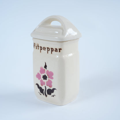ARABIA（アラビア）スパイスジャー Vitpeppar（白こしょう）ヴィンテージ フィンランド 別角度
