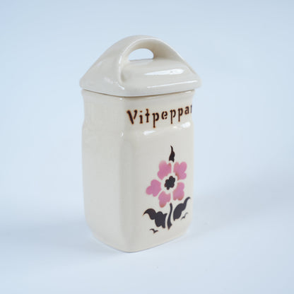 ARABIA（アラビア）スパイスジャー Vitpeppar（白こしょう）ヴィンテージ フィンランド 縁・口元