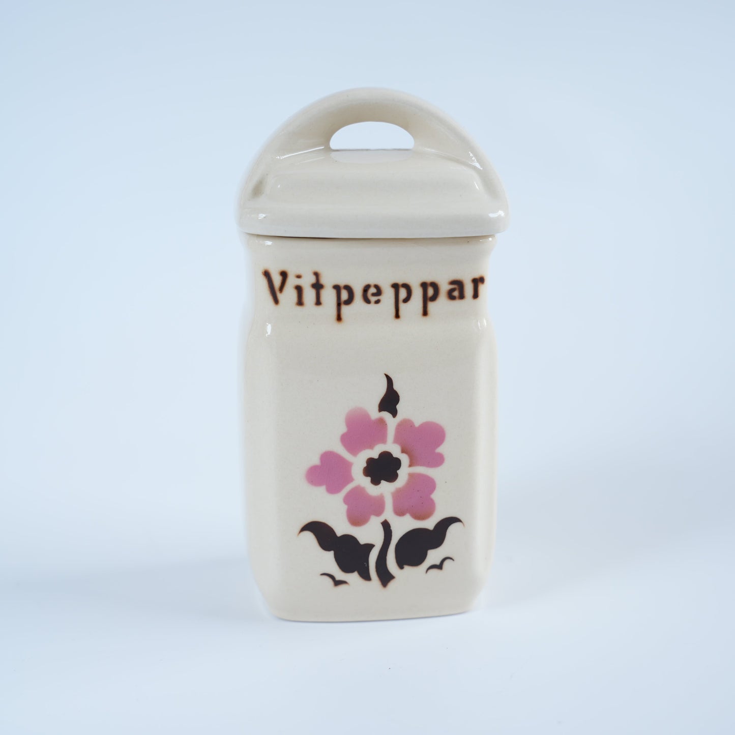 ARABIA（アラビア）スパイスジャー Vitpeppar（白こしょう）ヴィンテージ フィンランド 持ち手・側面