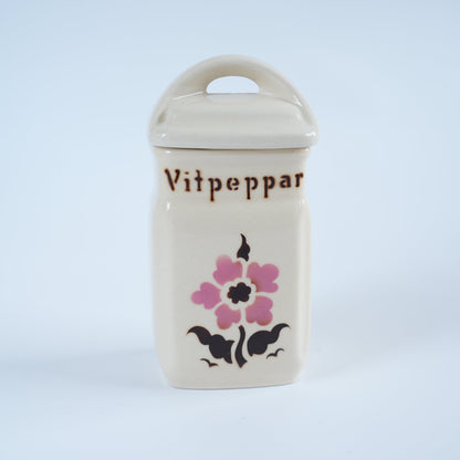 ARABIA（アラビア）スパイスジャー Vitpeppar（白こしょう）ヴィンテージ フィンランド 持ち手・側面