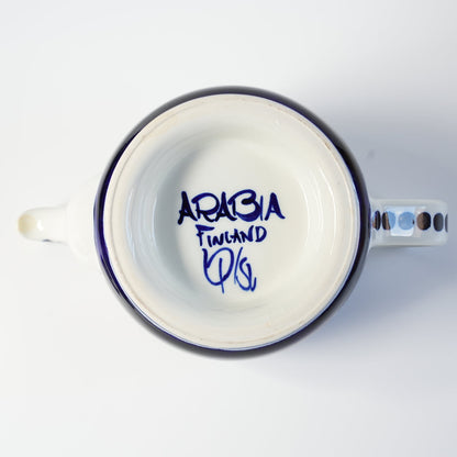 貫入あり ARABIA バレンシア（Valencia）コーヒーポット - バックスタンプ・裏印