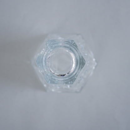 ガラスのフラワーベース 15.5cm ヴィンテージ 詳細4