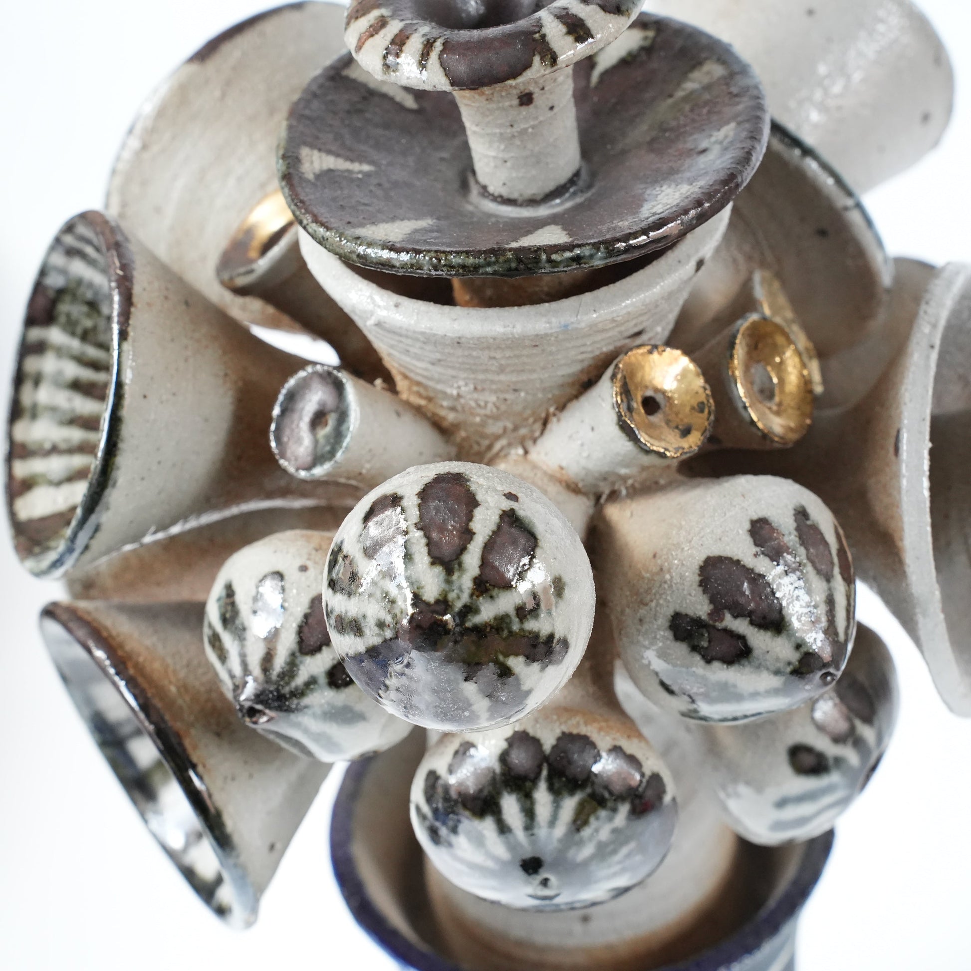 リサ・ラーソン グスタフスベリ Gスタジオ 陶器オブジェ 生命の樹意匠 高さ33cm 完品 - バックスタンプ・裏印