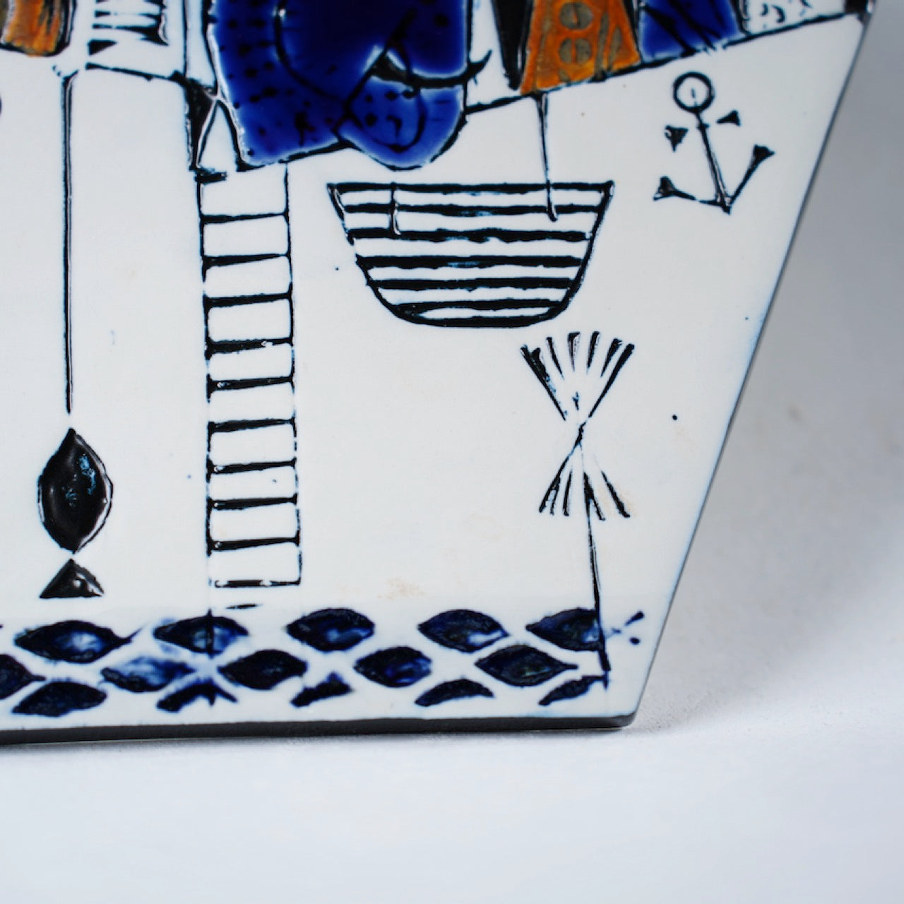 希少 グスタフスベリ リサ・ラーソン アルベルティーナ（Albertina）陶板 - 側面