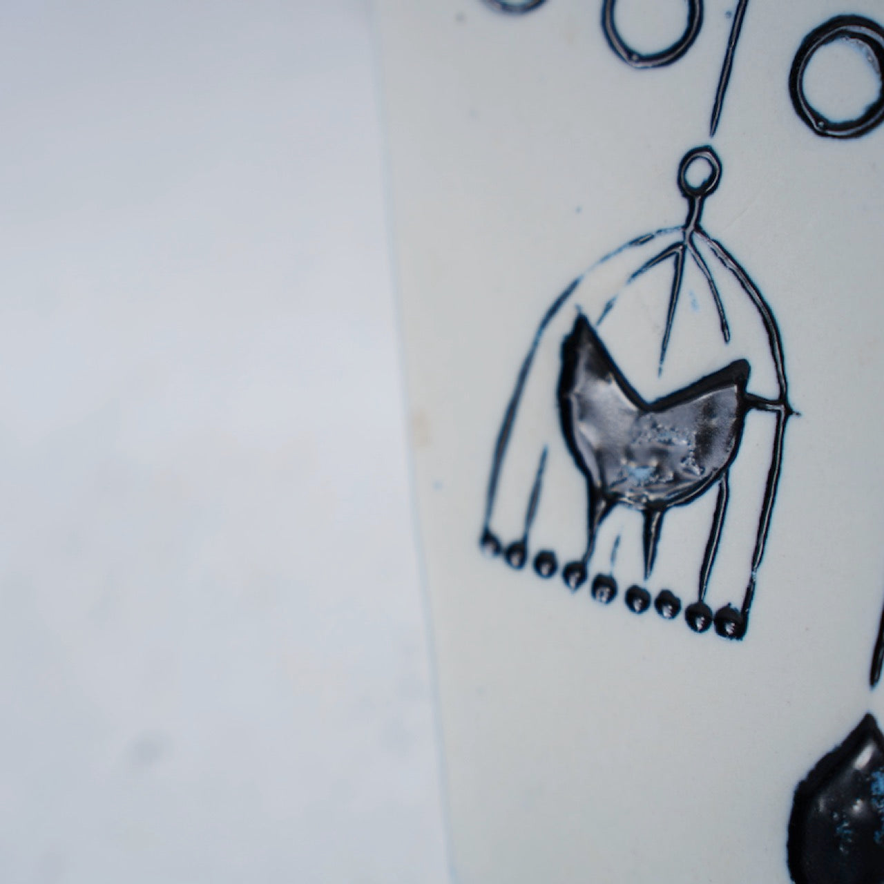 希少 グスタフスベリ リサ・ラーソン アルベルティーナ（Albertina）陶板 - ディテール 7