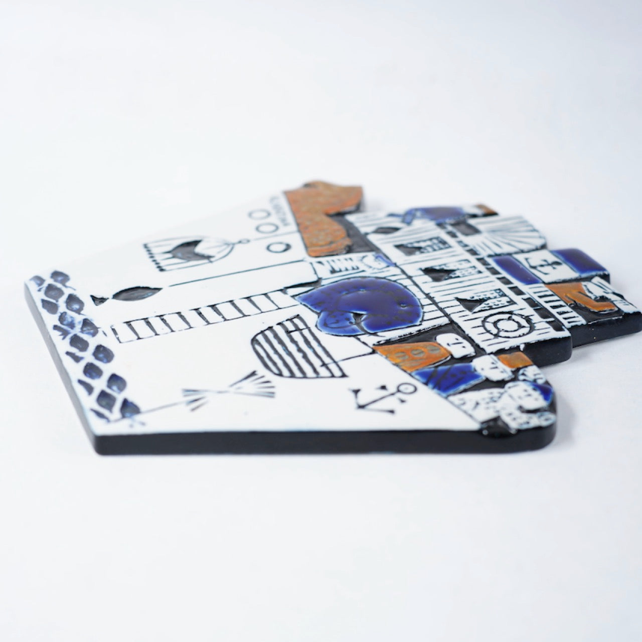 希少 グスタフスベリ リサ・ラーソン アルベルティーナ（Albertina）陶板 - ディテール 8