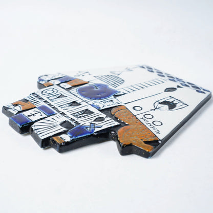 希少 グスタフスベリ リサ・ラーソン アルベルティーナ（Albertina）陶板 - ディテール 10