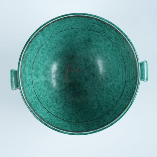 グスタフスベリ アルジェンタ（Argenta）銀彩 ボンボニエール（耳付きボウル） ヴィルヘルム・コーゲ 詳細1