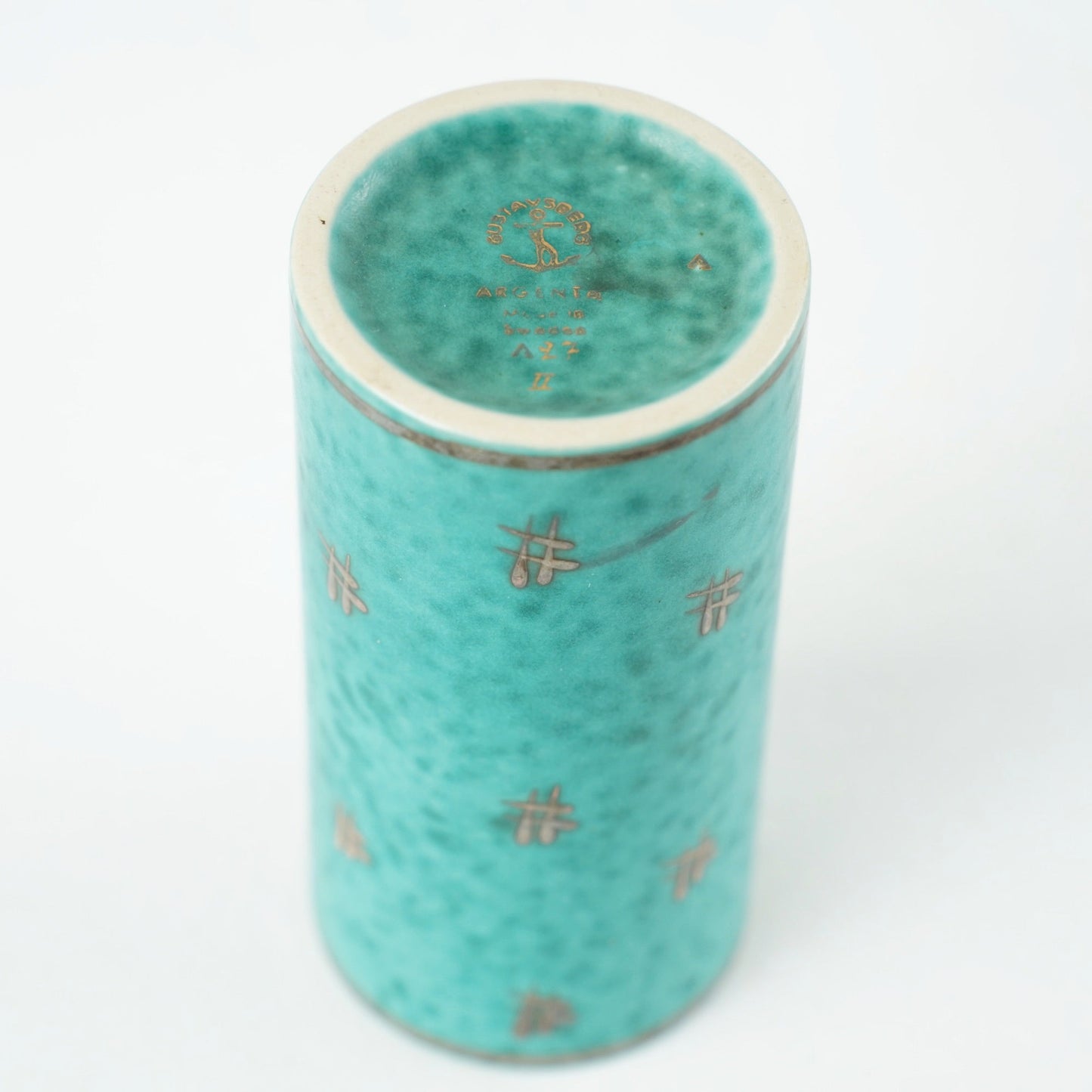 グスタフスベリ アルジェンタ（Argenta）銀彩 一輪挿し 花瓶 ヴィルヘルム・コーゲ 詳細5