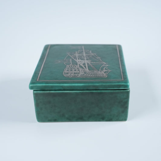 グスタフスベリ アルジェンタ(Argenta)銀彩 蓋付き箱 ヴィルヘルム・コーゲ 詳細1