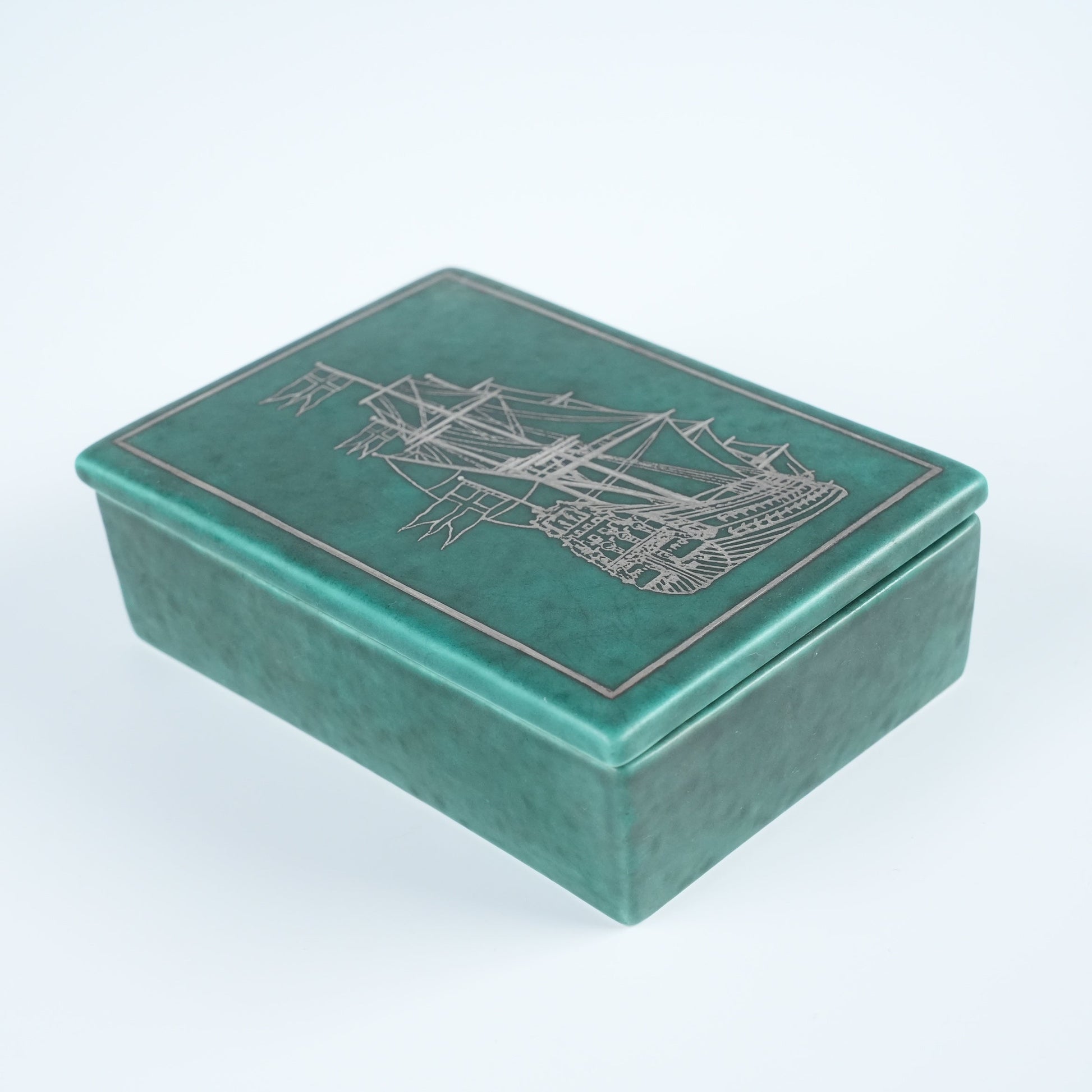グスタフスベリ アルジェンタ（Argenta）銀彩 蓋付き箱 ヴィルヘルム・コーゲ