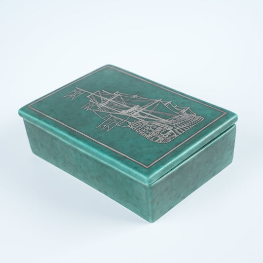 グスタフスベリ アルジェンタ（Argenta）銀彩 蓋付き箱 ヴィルヘルム・コーゲ