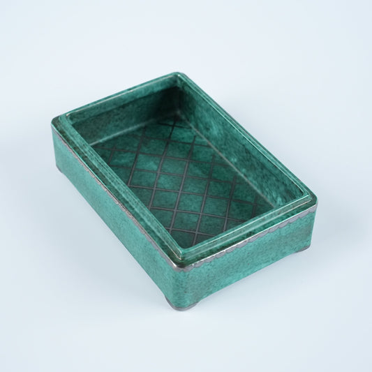 グスタフスベリ アルジェンタ（Argenta）銀彩 蓋無し小箱 ヴィルヘルム・コーゲ