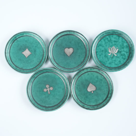 グスタフスベリ アルジェンタ（Argenta）銀彩 豆皿5枚セット ヴィルヘルム・コーゲ 詳細1