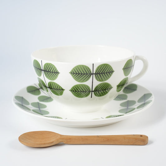 廃盤モデル 復刻版 グスタフスベリ ベルサ（Bersa）モーニングカップ＆ソーサー - Gustavsberg - 北欧食器タックショミュッケ