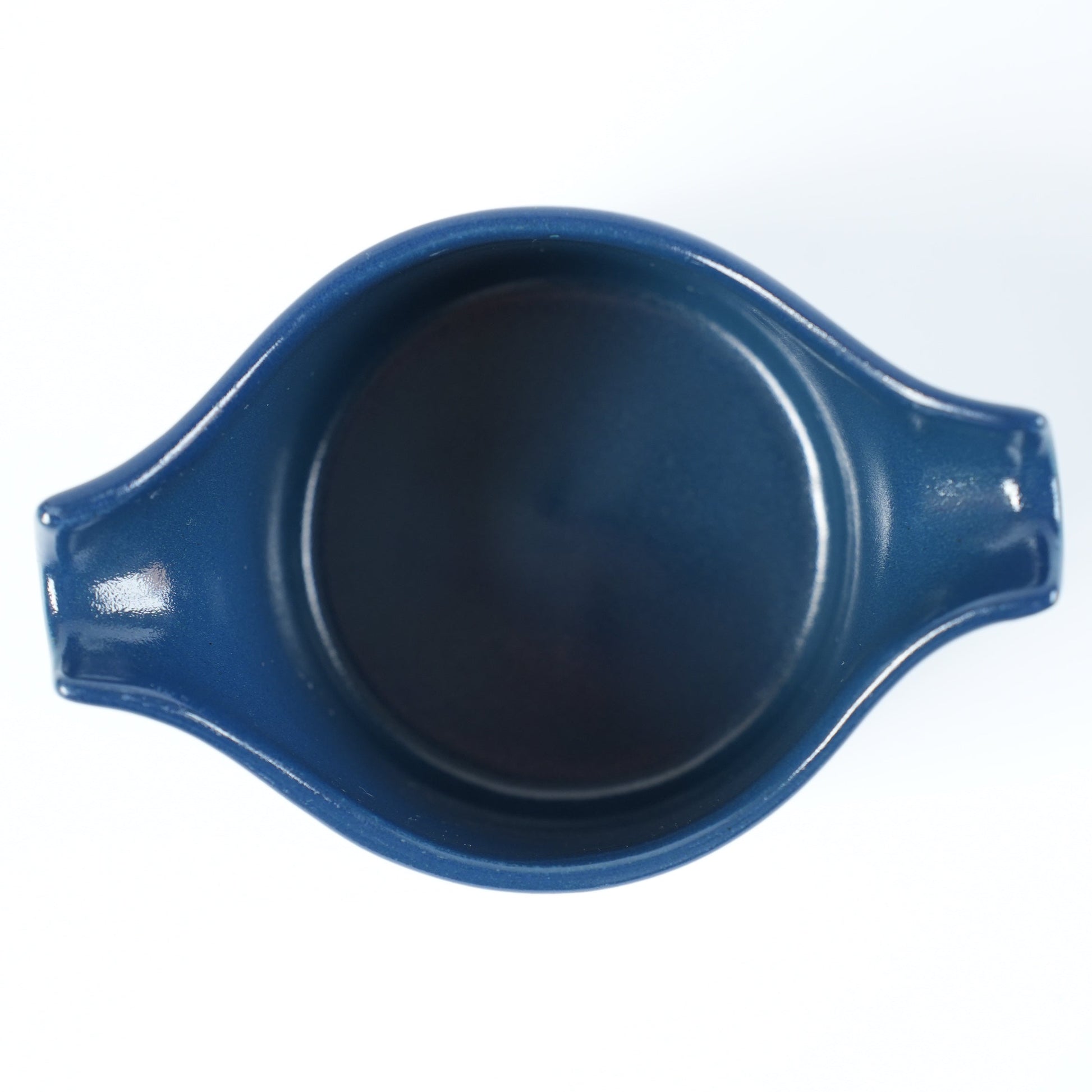 グスタフスベリ ボーヒュース Bohus 両口クリーマー ブルー 1963年 スティグ・リンドベリ Stig Lindberg 詳細9