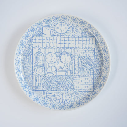 希少 グスタフスベリ（Gustavsberg）ボロ（Boro）プレート21cm - 全体像