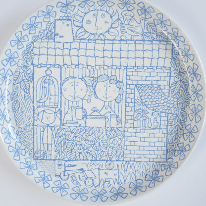 希少 グスタフスベリ（Gustavsberg）ボロ（Boro）プレート21cm - デザイン・柄の詳細