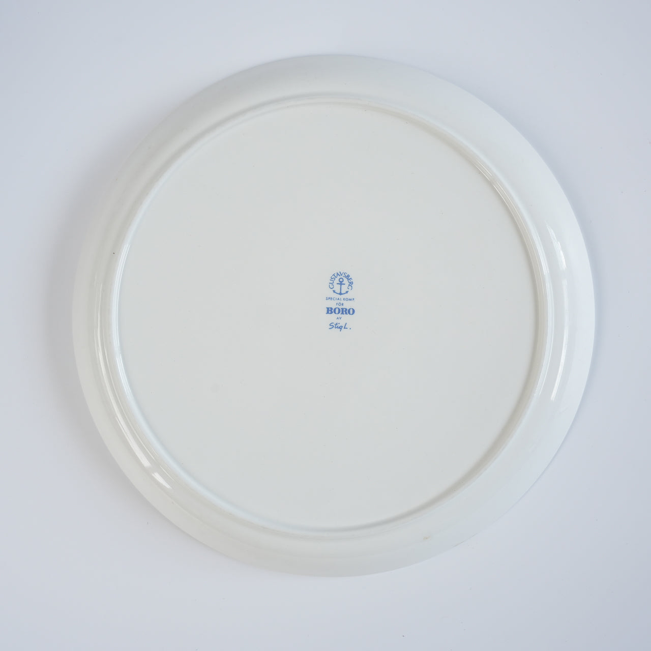 希少 グスタフスベリ（Gustavsberg）ボロ（Boro）プレート21cm - 側面