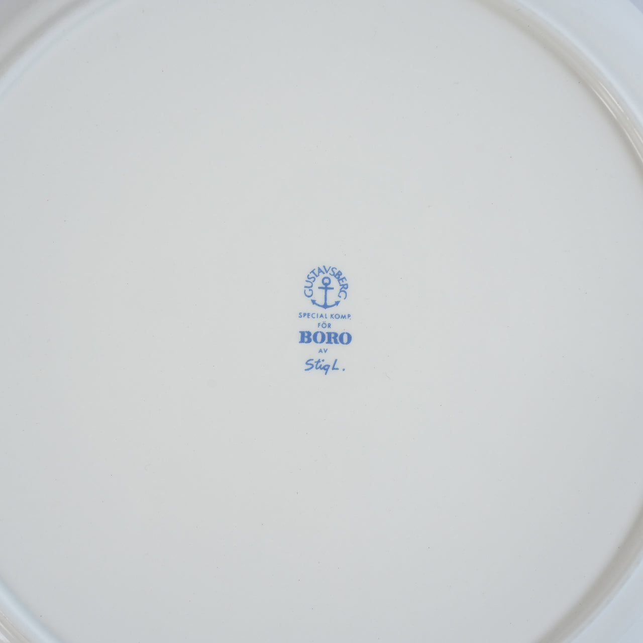 希少 グスタフスベリ（Gustavsberg）ボロ（Boro）プレート21cm - ディテール 1