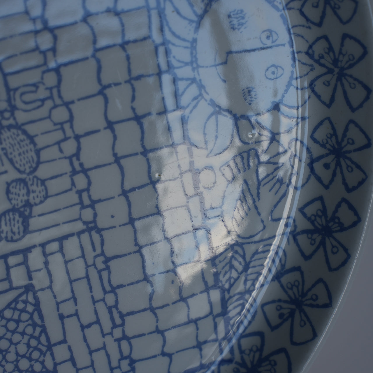 希少 グスタフスベリ（Gustavsberg）ボロ（Boro）プレート21cm コンディション詳細