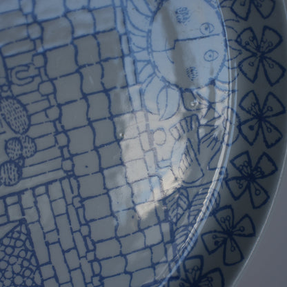 希少 グスタフスベリ（Gustavsberg）ボロ（Boro）プレート21cm コンディション詳細