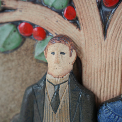 希少 950点限定 リサ・ラーソン グスタフスベリ リンゴの木の陶板 - ディテール 4