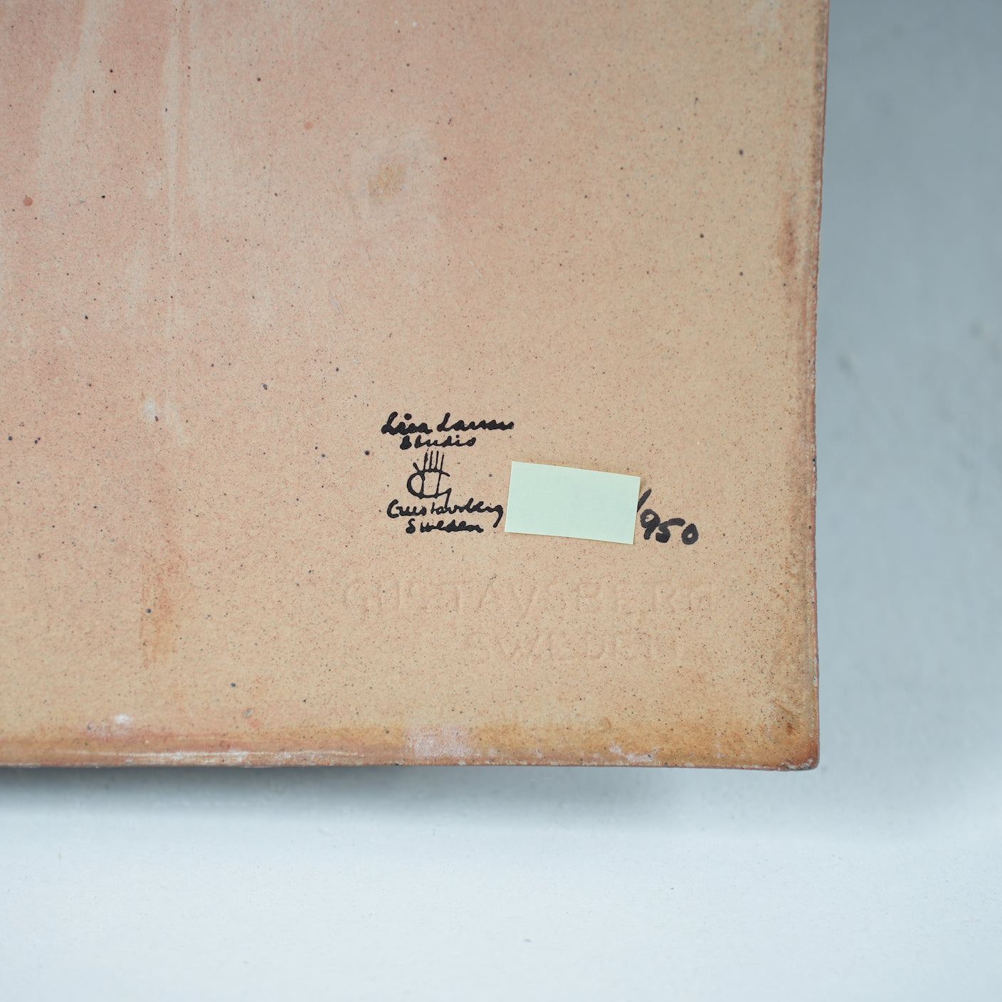 希少 950点限定 リサ・ラーソン グスタフスベリ リンゴの木の陶板 - ディテール 11