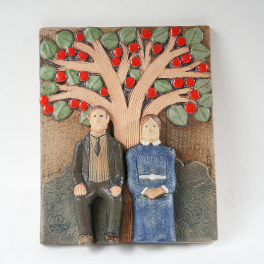 希少 950点限定 リサ・ラーソン グスタフスベリ リンゴの木の陶板 - Gustavsberg - 北欧食器タックショミュッケ