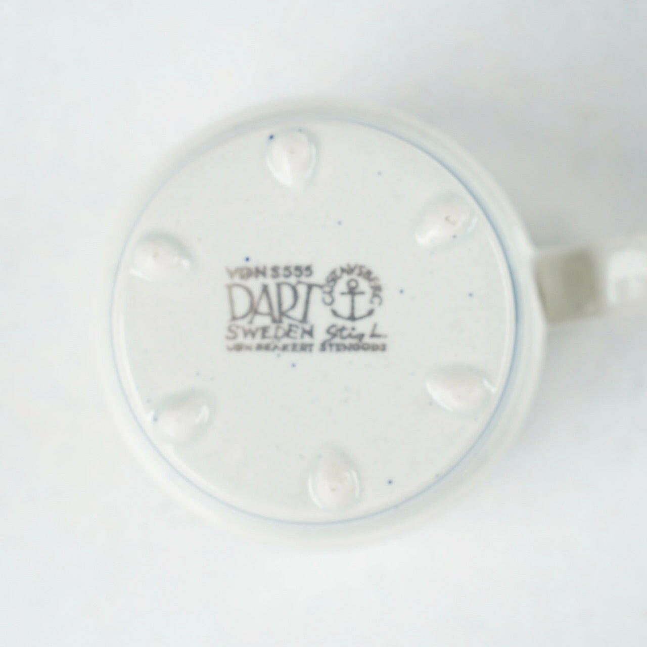 グスタフスベリ ダート（Dart）コーヒーカップ＆ソーサー - バックスタンプ・裏印