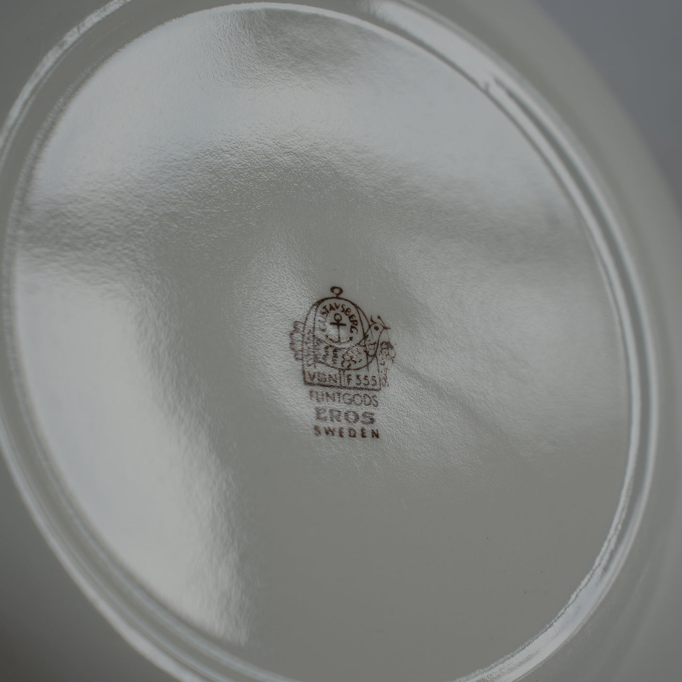 グスタフスベリ エロス（Eros）ケーキ皿 裏面（バックスタンプ）