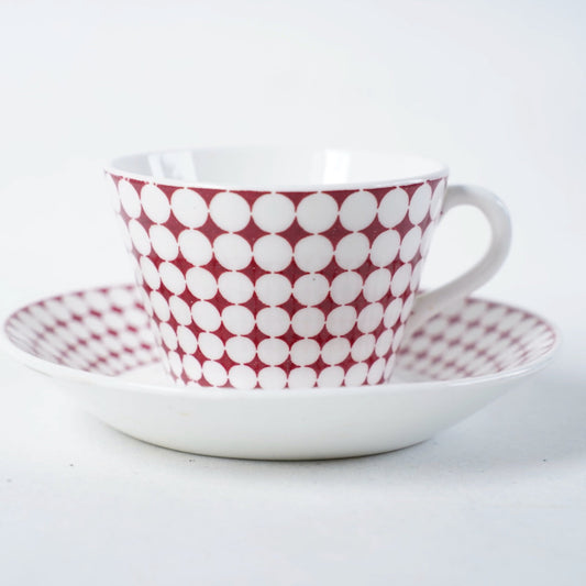 訳あり品 希少 ヴィンテージ版 グスタフスベリ エヴァ（Eva）コーヒーカップ＆ソーサー - 全体像