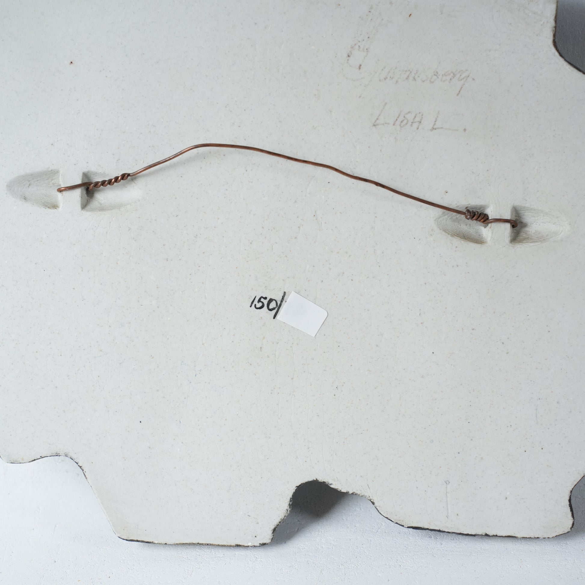 希少 リサ・ラーソン グスタフスベリ 150点限定 魚（Fisk）の陶板 - ディテール 3