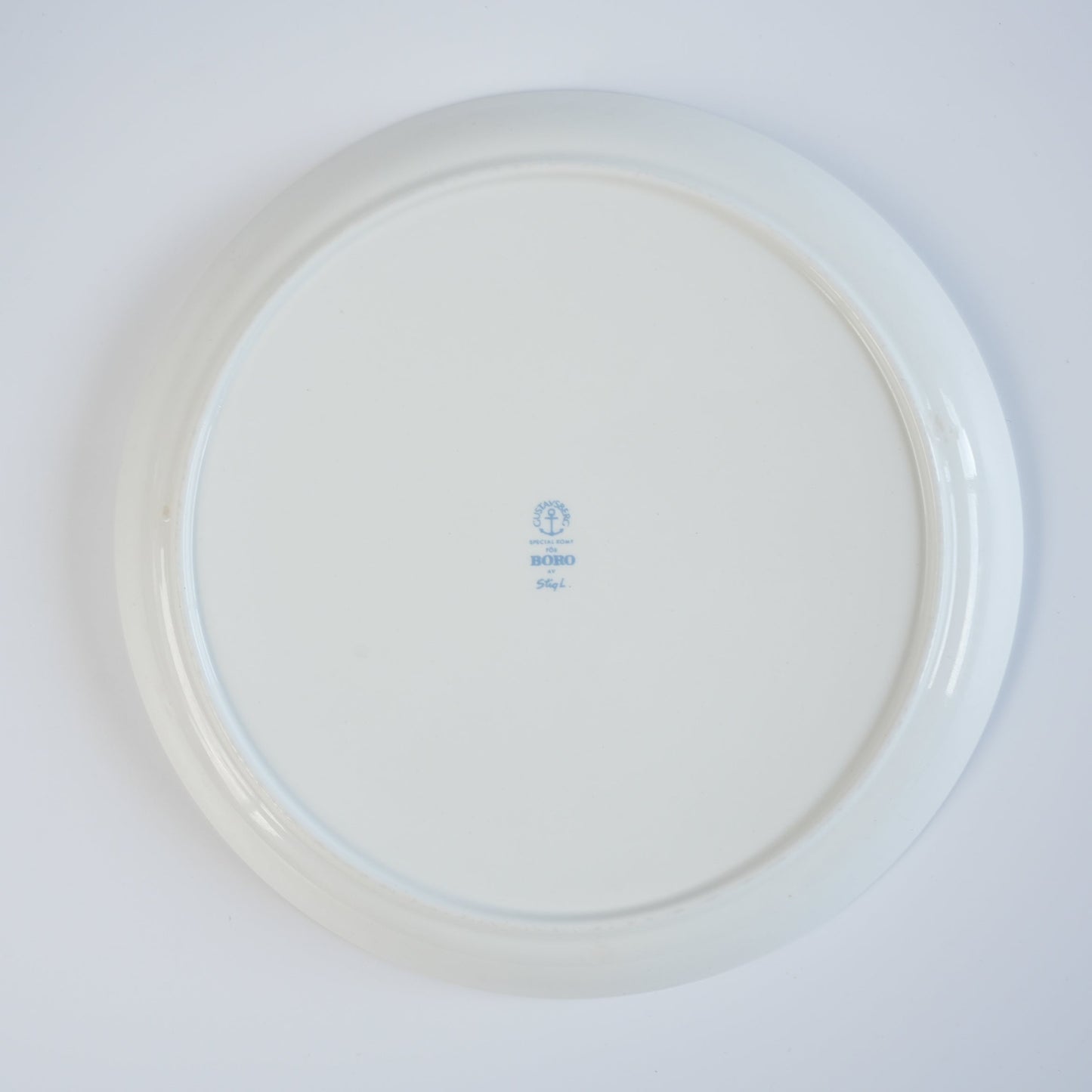 希少 グスタフスベリ（Gustavsberg）ボロ（Boro）プレート21cm 2 - 側面