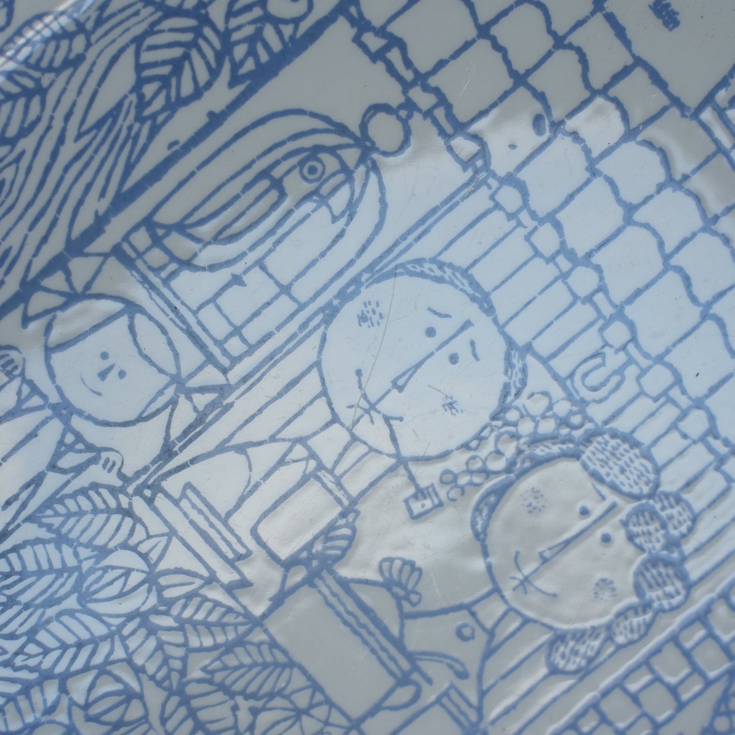 希少 グスタフスベリ（Gustavsberg）ボロ（Boro）プレート21cm 2 - バックスタンプ・裏印