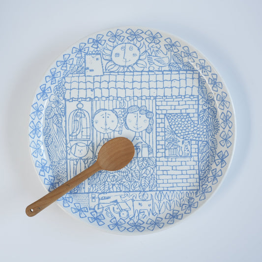 希少 グスタフスベリ（Gustavsberg）ボロ（Boro）プレート21cm 2 - Gustavsberg - 北欧食器タックショミュッケ