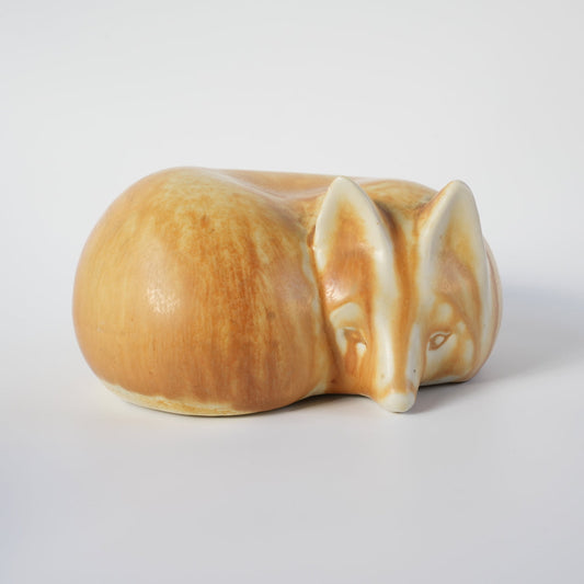 希少 リサ・ラーソン＆ベルント・フリーベリ合作 グスタフスベリ スカンセン動物園（SKANSEN）きつねの置物 ミディアムサイズ - Lisa Larson - 北欧食器タックショミュッケ