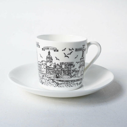 グスタフスベリ ストックホルム（Stockholm）コーヒーカップ＆ソーサー - 全体像