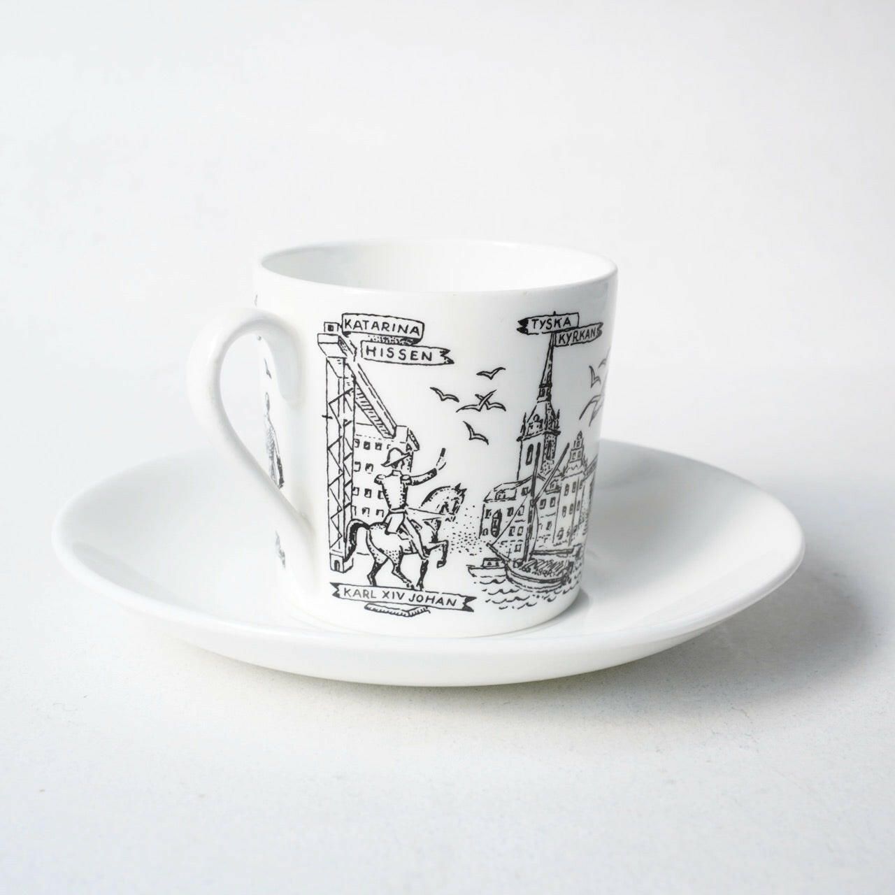 グスタフスベリ ストックホルム（Stockholm）コーヒーカップ＆ソーサー - 側面