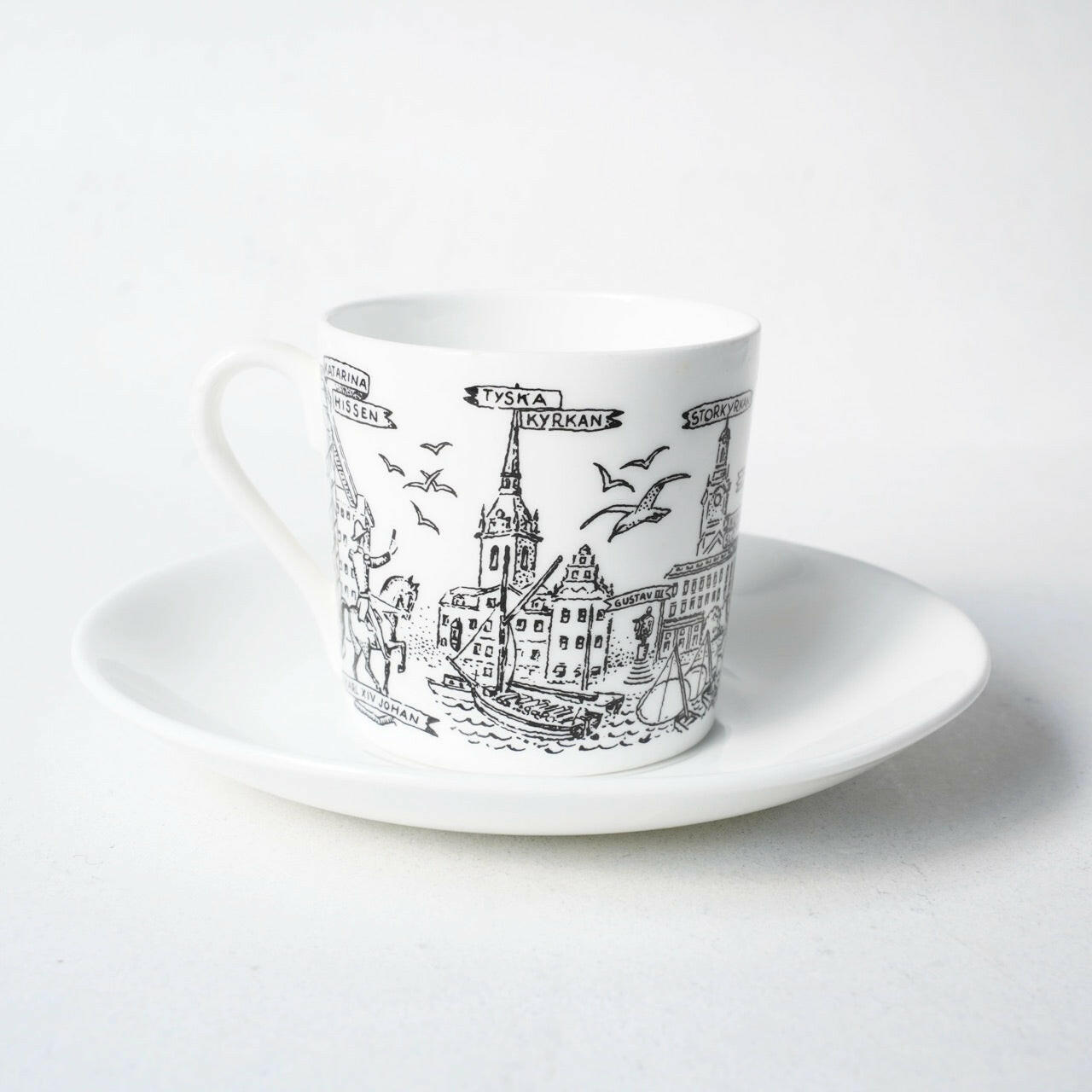 グスタフスベリ ストックホルム（Stockholm）コーヒーカップ＆ソーサー - ディテール 1