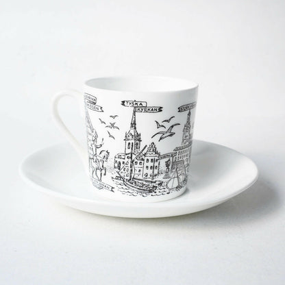 グスタフスベリ ストックホルム（Stockholm）コーヒーカップ＆ソーサー - ディテール 1