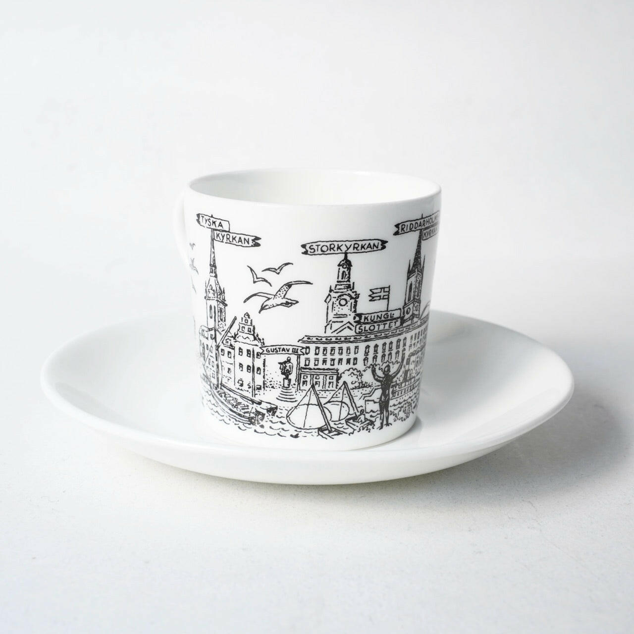グスタフスベリ ストックホルム（Stockholm）コーヒーカップ＆ソーサー - ディテール 2