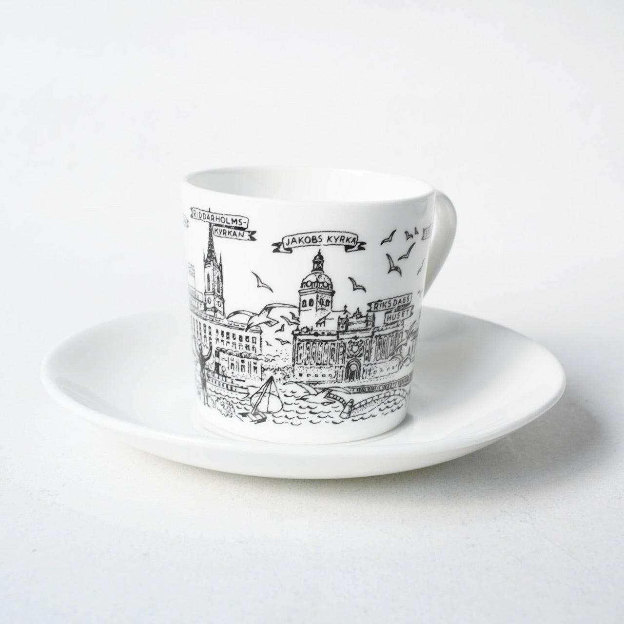 グスタフスベリ ストックホルム（Stockholm）コーヒーカップ＆ソーサー - ディテール 3